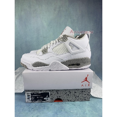 Air Jordan 4 Retro White Oreo CT8527-100-2 White/Tech Grey/Black/Fire Red Sneakers