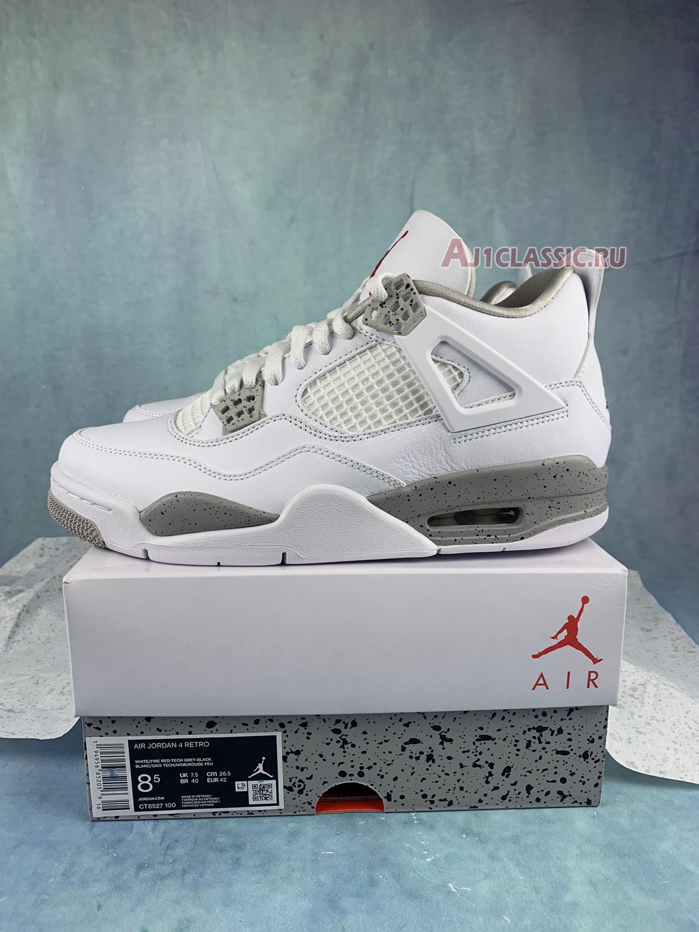 New Air Jordan 4 Retro "White Oreo" CT8527-100-2 Shoes