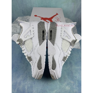 Air Jordan 4 Retro White Oreo CT8527-100-2 White/Tech Grey/Black/Fire Red Mens Womens Shoes