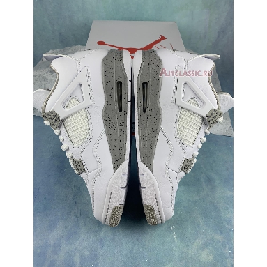 Air Jordan 4 Retro White Oreo CT8527-100-2 White/Tech Grey/Black/Fire Red Mens Womens Shoes