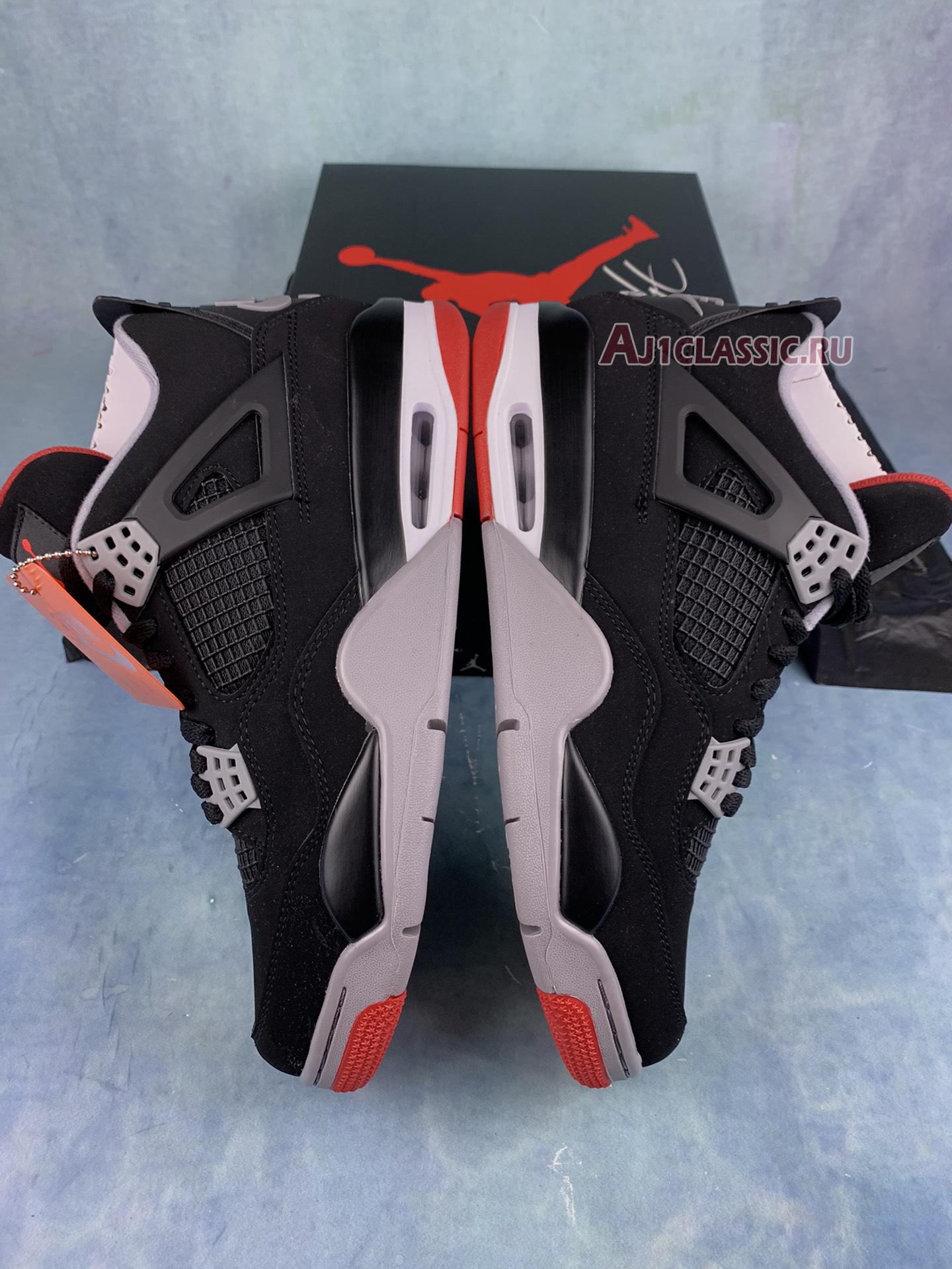 New Air Jordan 4 Retro OG "Bred" 308497-060-2 Shoes