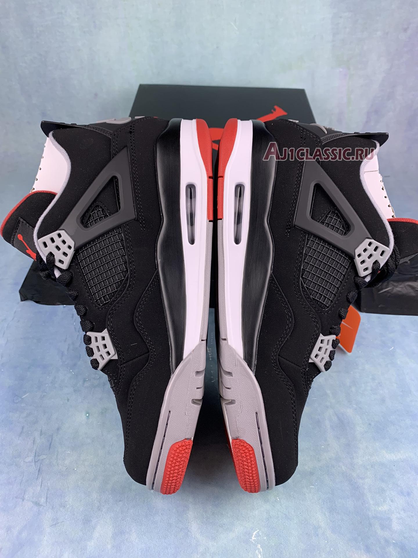 New Air Jordan 4 Retro OG "Bred" 308497-060-2 Shoes