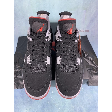 Air Jordan 4 Retro OG Bred 308497-060-2 Black/Cement Grey-Summit White-Fire Red Sneakers