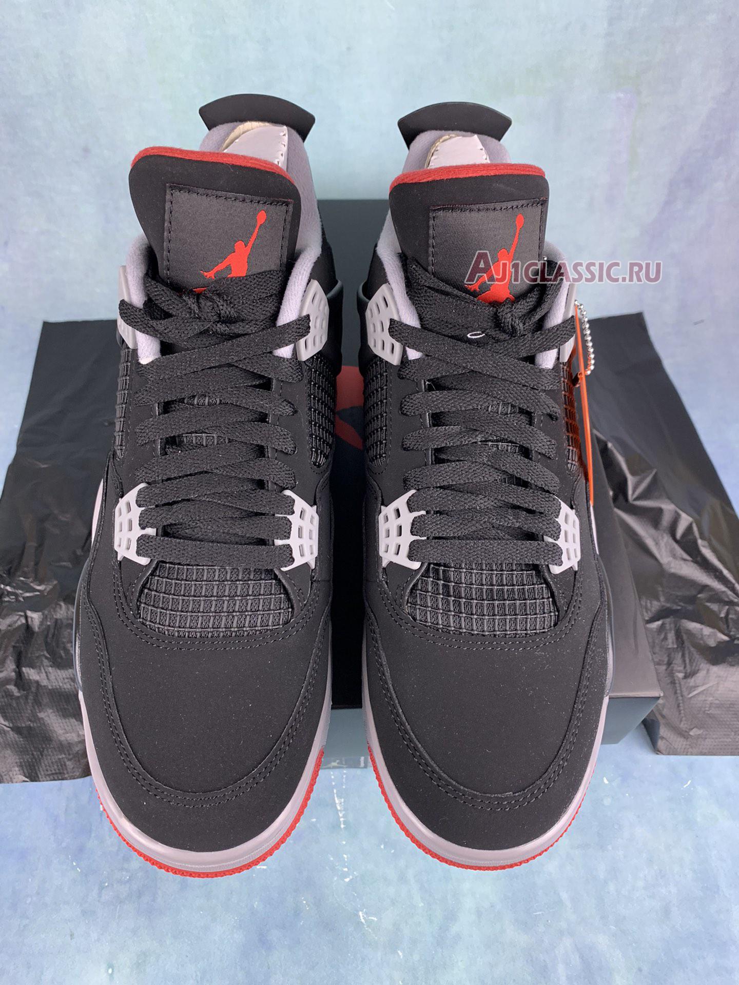 New Air Jordan 4 Retro OG "Bred" 308497-060-2 Shoes