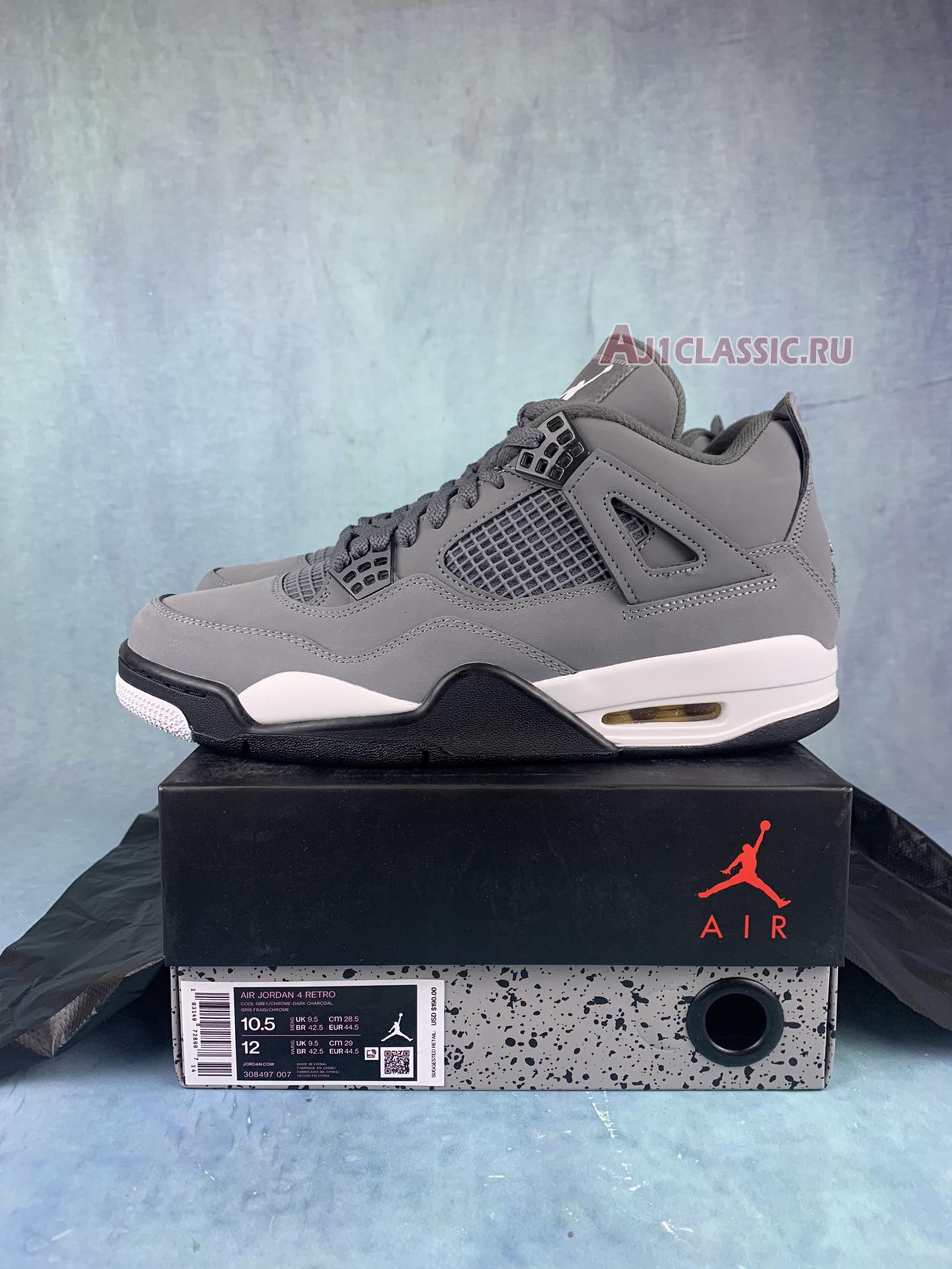 New Air Jordan 4 Retro "Cool Grey" 308497-007-2 Shoes