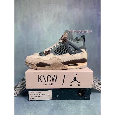 Air Jordan 4 Snorlax Custom AJ4-KNCW Slate/Vanillaice/Coffee Liquor Mens Womens Shoes