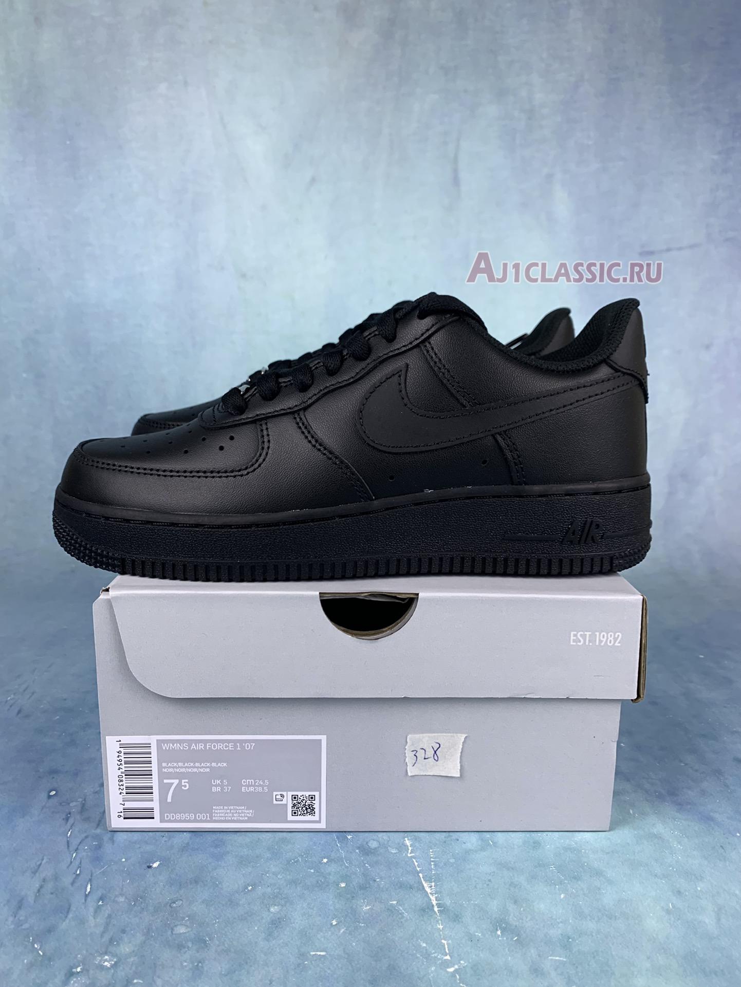 New Nike Air Force 1 Low "Triple Black" DD8959-001 Shoes