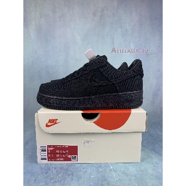 Stussy x Nike Air Force 1 Low Triple Black CZ9084-001-2 Black/Black/Black Mens Womens Shoes