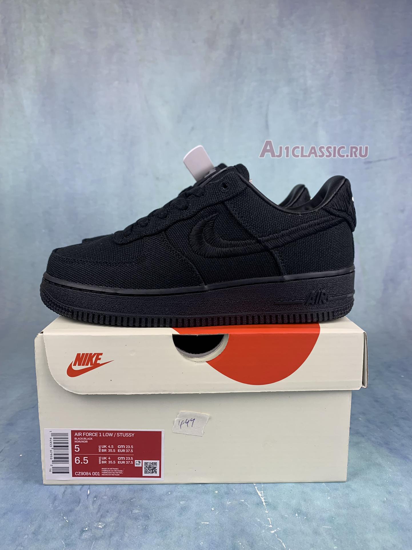 New Stussy x Nike Air Force 1 Low "Triple Black" CZ9084-001-2 Shoes