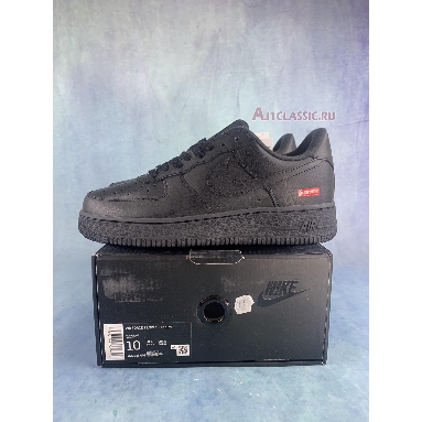 Supreme x Nike Air Force 1 Low Box Logo - Black CU9225-001 Black/Black Mens Womens Shoes