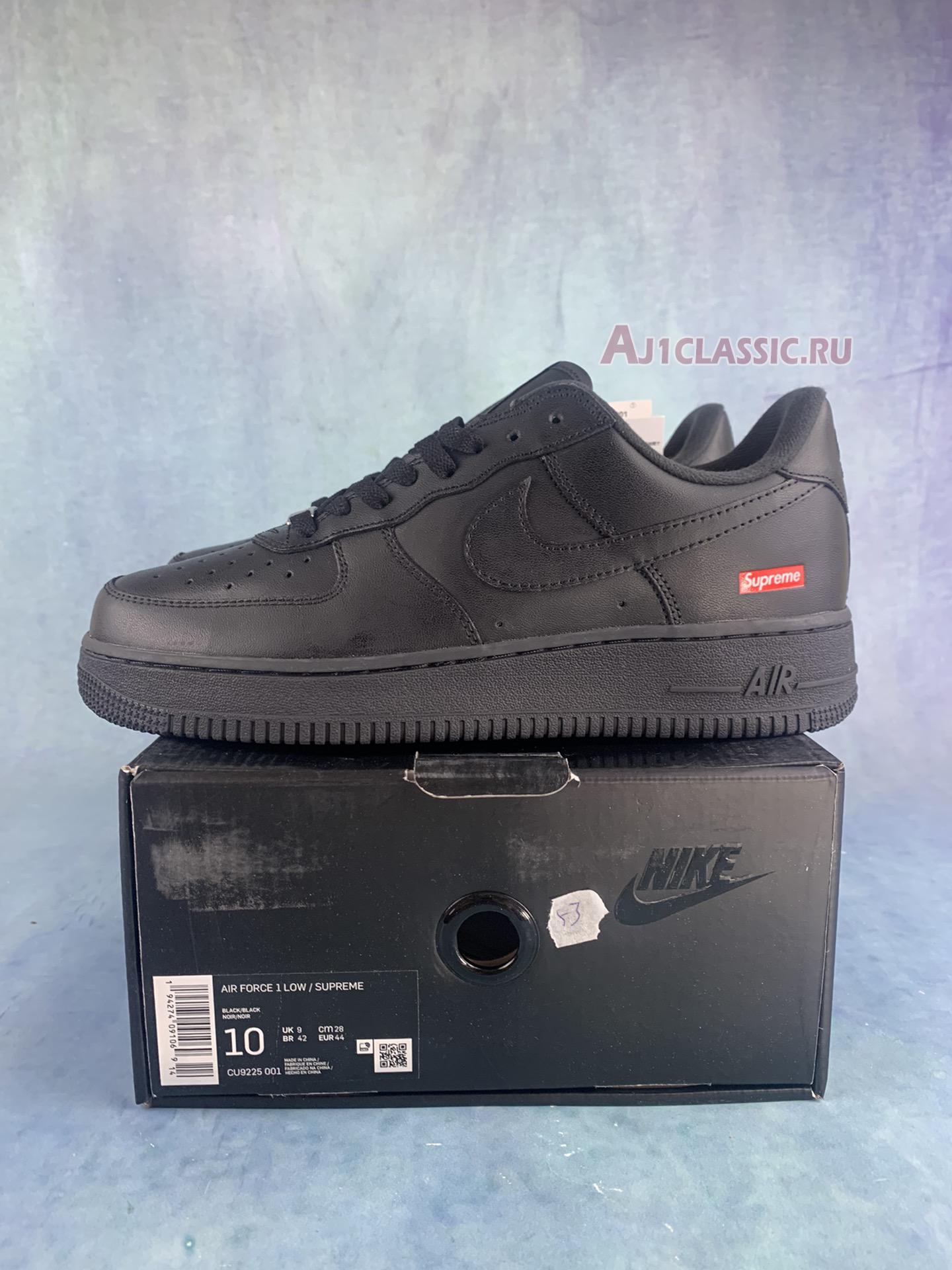 New Supreme x Nike Air Force 1 Low "Box Logo - Black" CU9225-001 Shoes