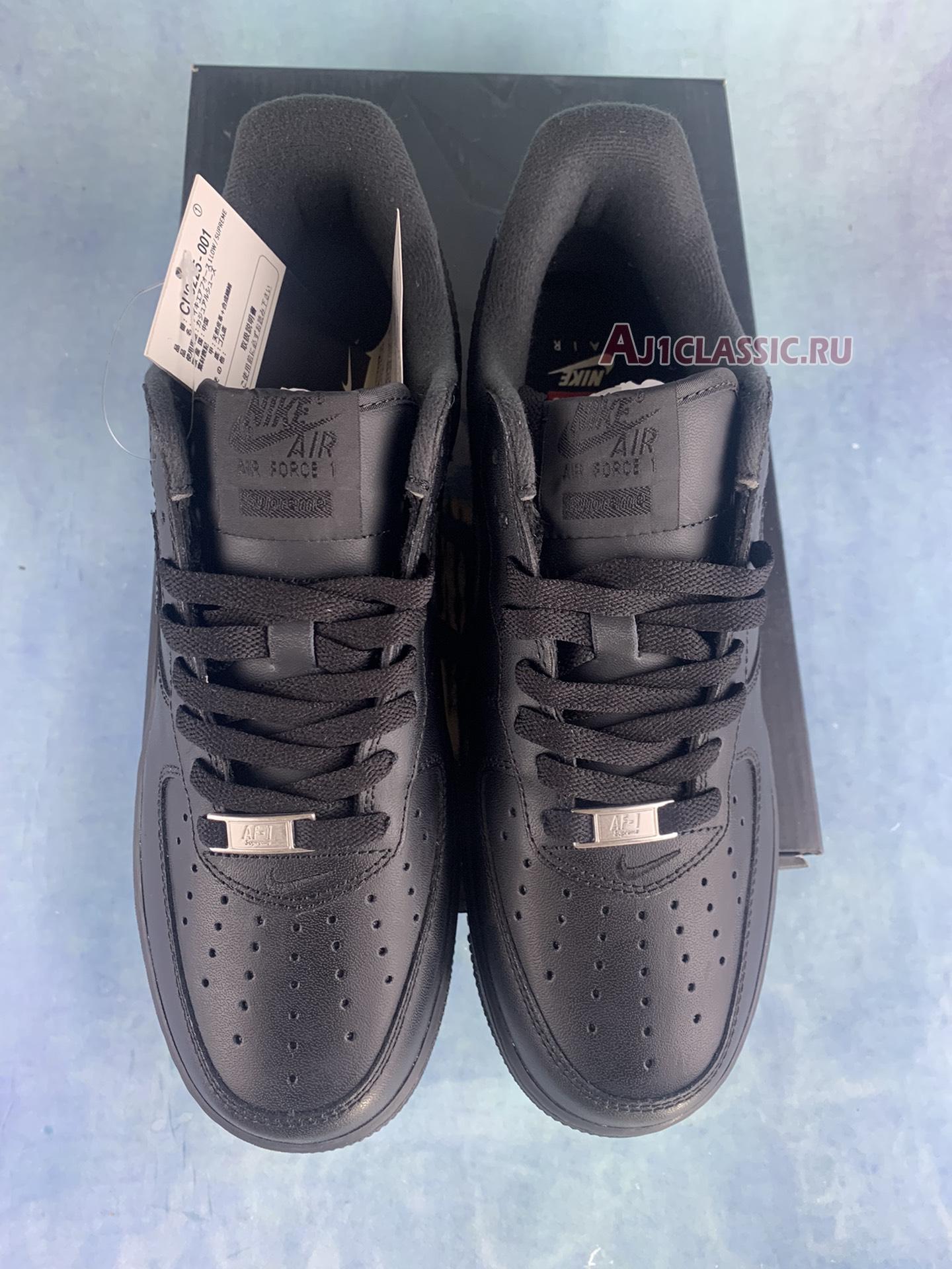 Supreme x Nike Air Force 1 Low "Box Logo - Black" CU9225-001