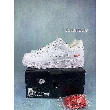 Supreme x Nike Air Force 1 Low Box Logo - White CU9225-100-2 White/White Mens Womens Shoes