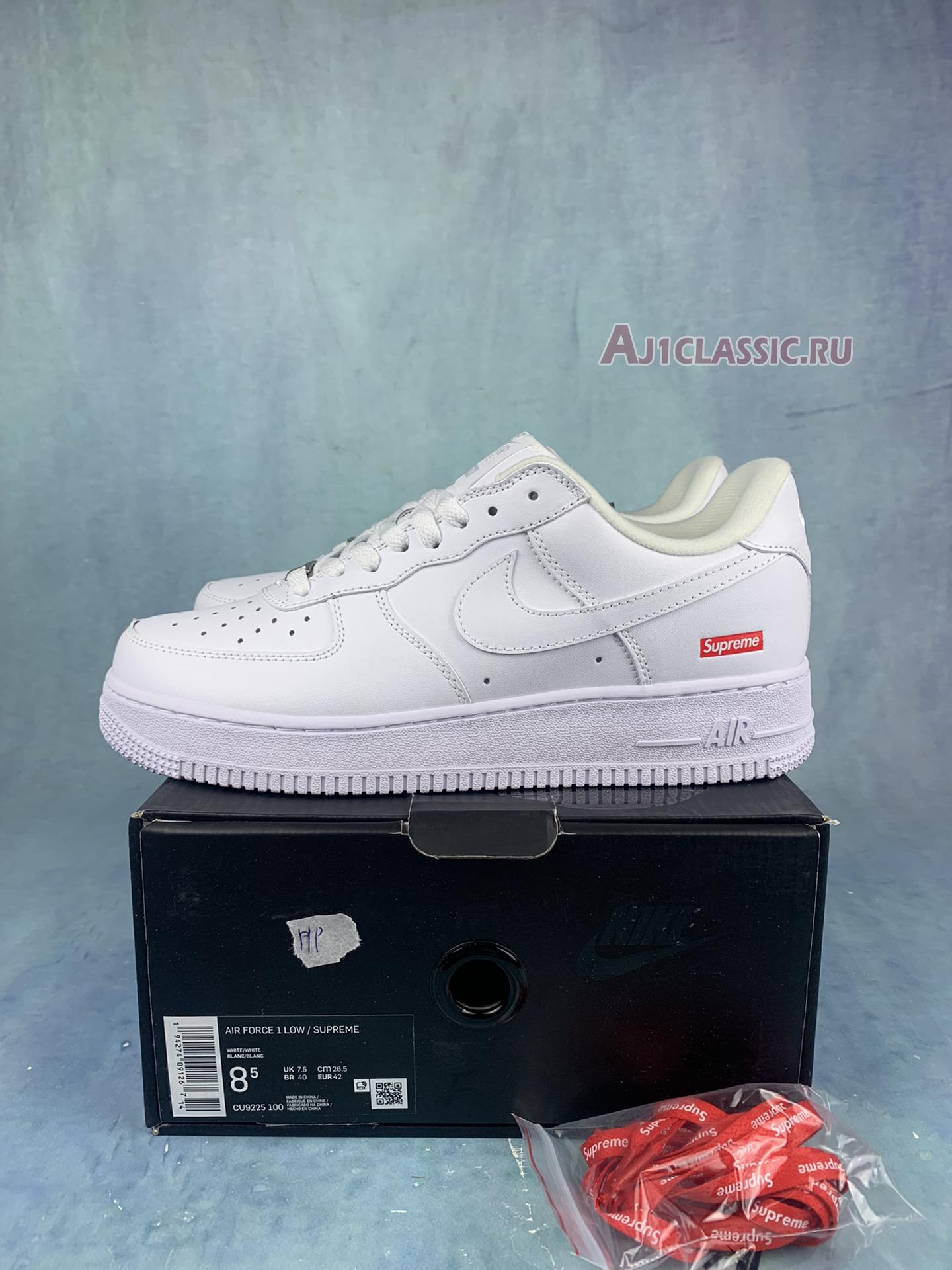 New Supreme x Nike Air Force 1 Low "Box Logo - White" CU9225-100-2 Shoes