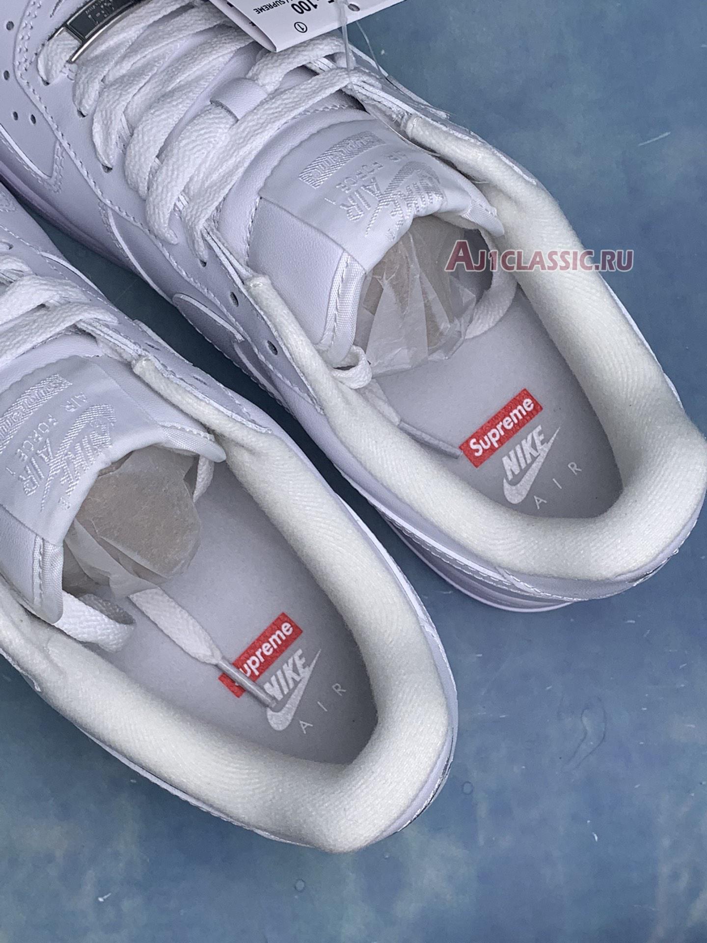 New Supreme x Nike Air Force 1 Low "Box Logo - White" CU9225-100-2 Shoes