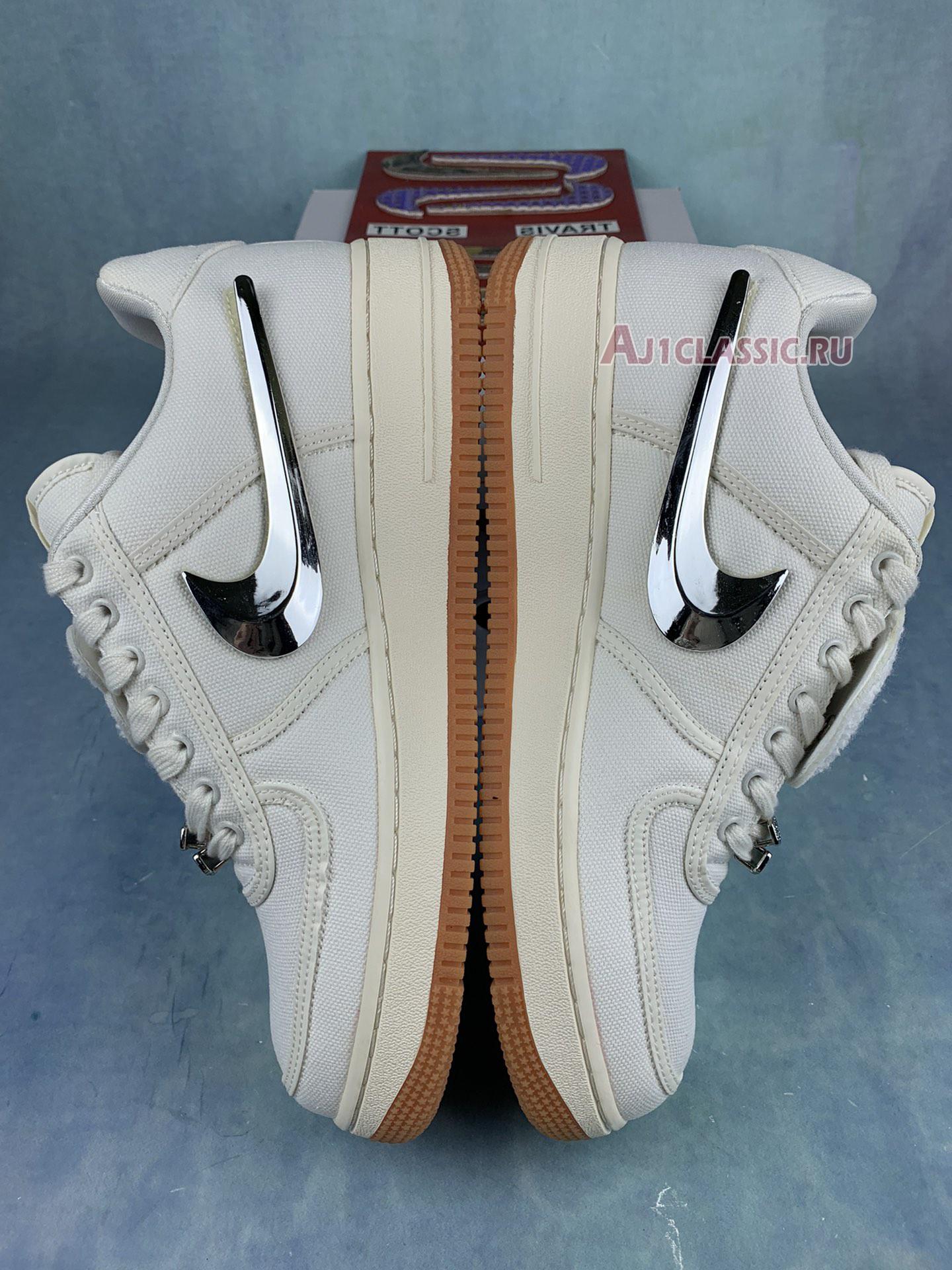 New Travis Scott x Nike Air Force 1 "Sail" AQ4211-101-2 Shoes