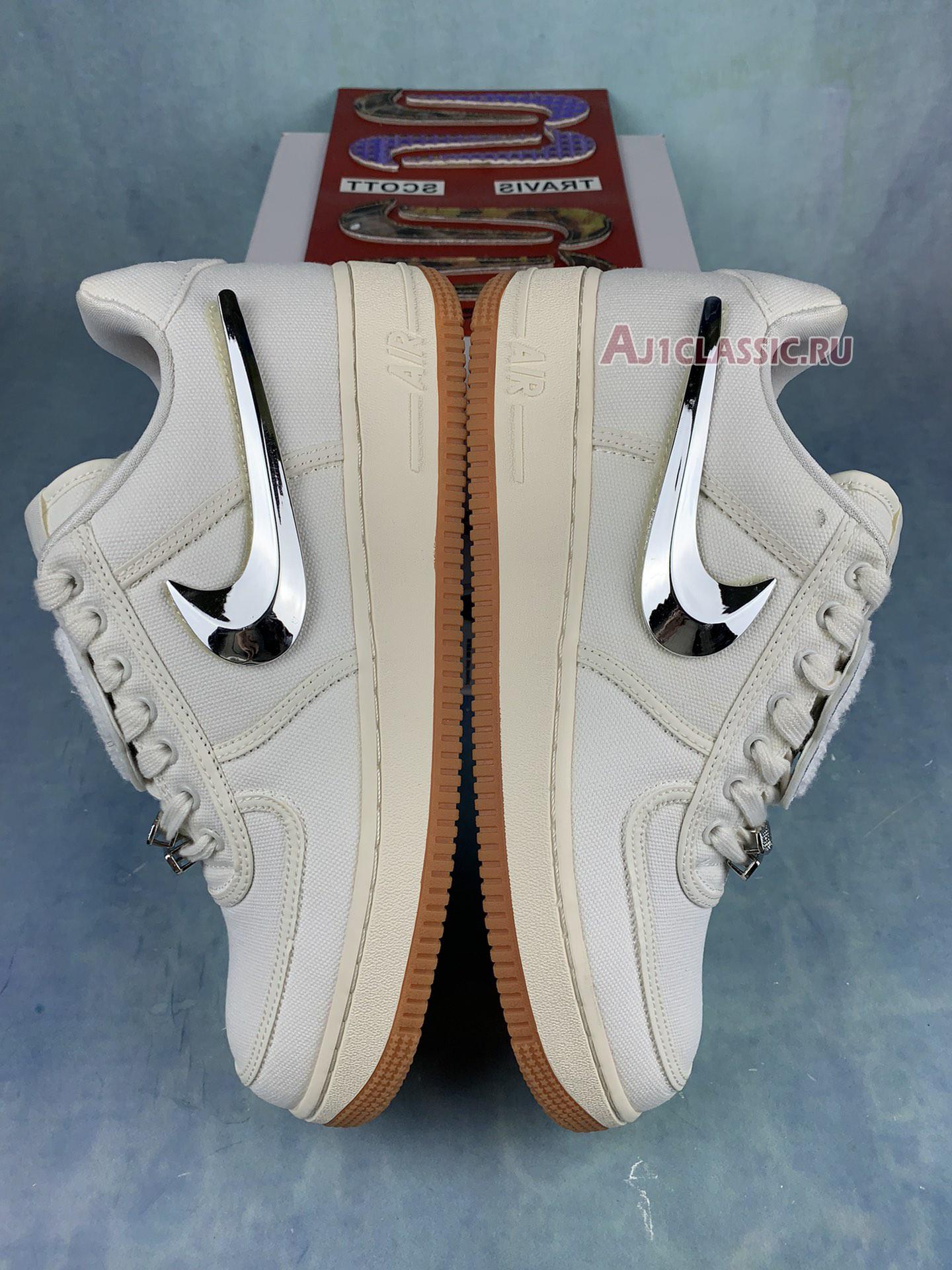 New Travis Scott x Nike Air Force 1 "Sail" AQ4211-101-2 Shoes