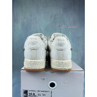 Travis Scott x Nike Air Force 1 Sail AQ4211-101-2 Sail/Gum Light Brown/Sail Mens Womens Shoes