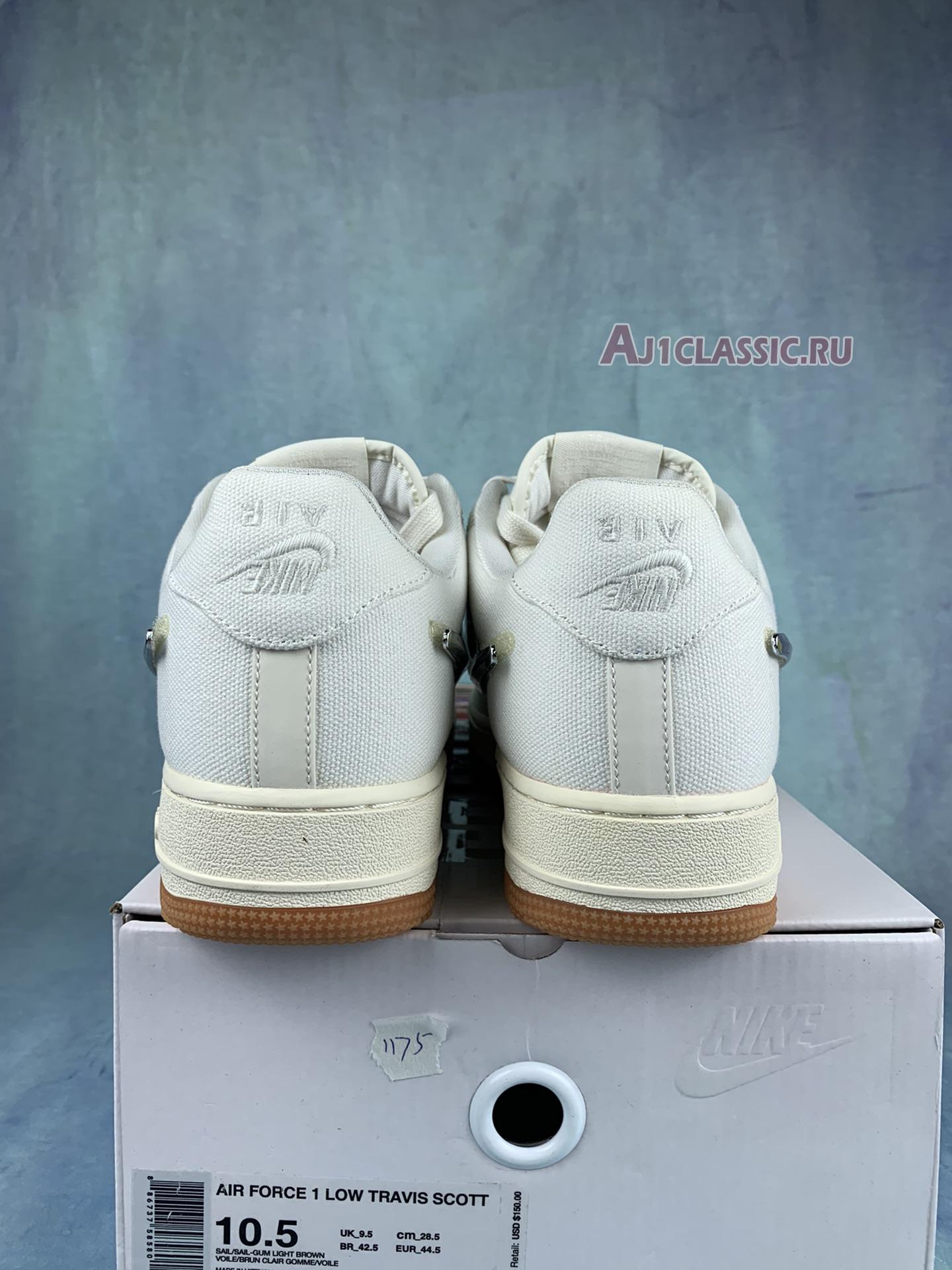 New Travis Scott x Nike Air Force 1 "Sail" AQ4211-101-2 Shoes