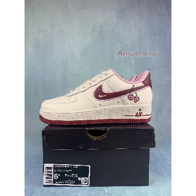 Nike Air Force 1 Low Valentines Day 2023 FD4616-161 White/Burgundy/Pink Mens Womens Shoes