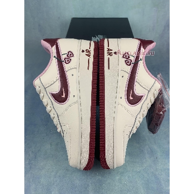 Nike Air Force 1 Low Valentines Day 2023 FD4616-161 White/Burgundy/Pink Mens Womens Shoes