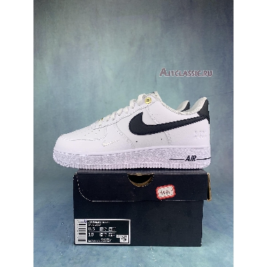 Nike Air Force 1 07 LV8 40th Anniversary - White Black DQ7658-100 White/Black/White/Metallic Gold Mens Womens Shoes