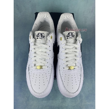 Nike Air Force 1 07 LV8 40th Anniversary - White Black DQ7658-100 White/Black/White/Metallic Gold Mens Womens Shoes