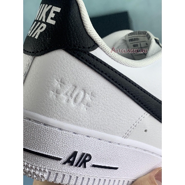 Nike Air Force 1 07 LV8 40th Anniversary - White Black DQ7658-100 White/Black/White/Metallic Gold Mens Womens Shoes