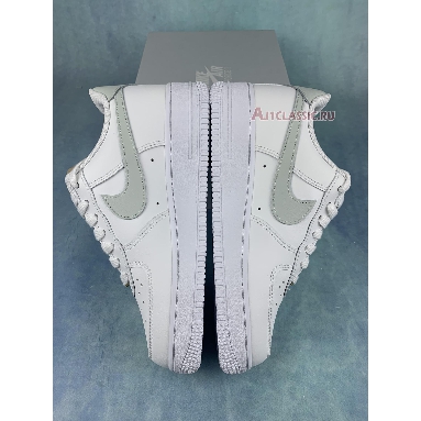 Nike Air Force 1 White Light Silver CZ0270-106-2 White/White/Light Silver/Light Silver Mens Womens Shoes