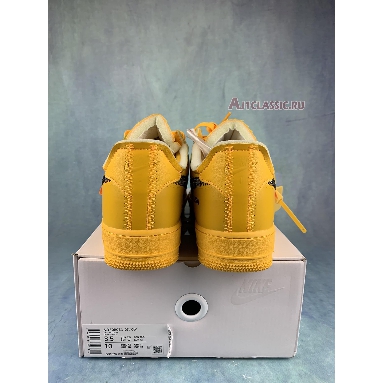 Off-White x Nike Air Force 1 Low Lemonade DD1876-700-2 University Gold/Black/Metallic Silver Mens Womens Shoes