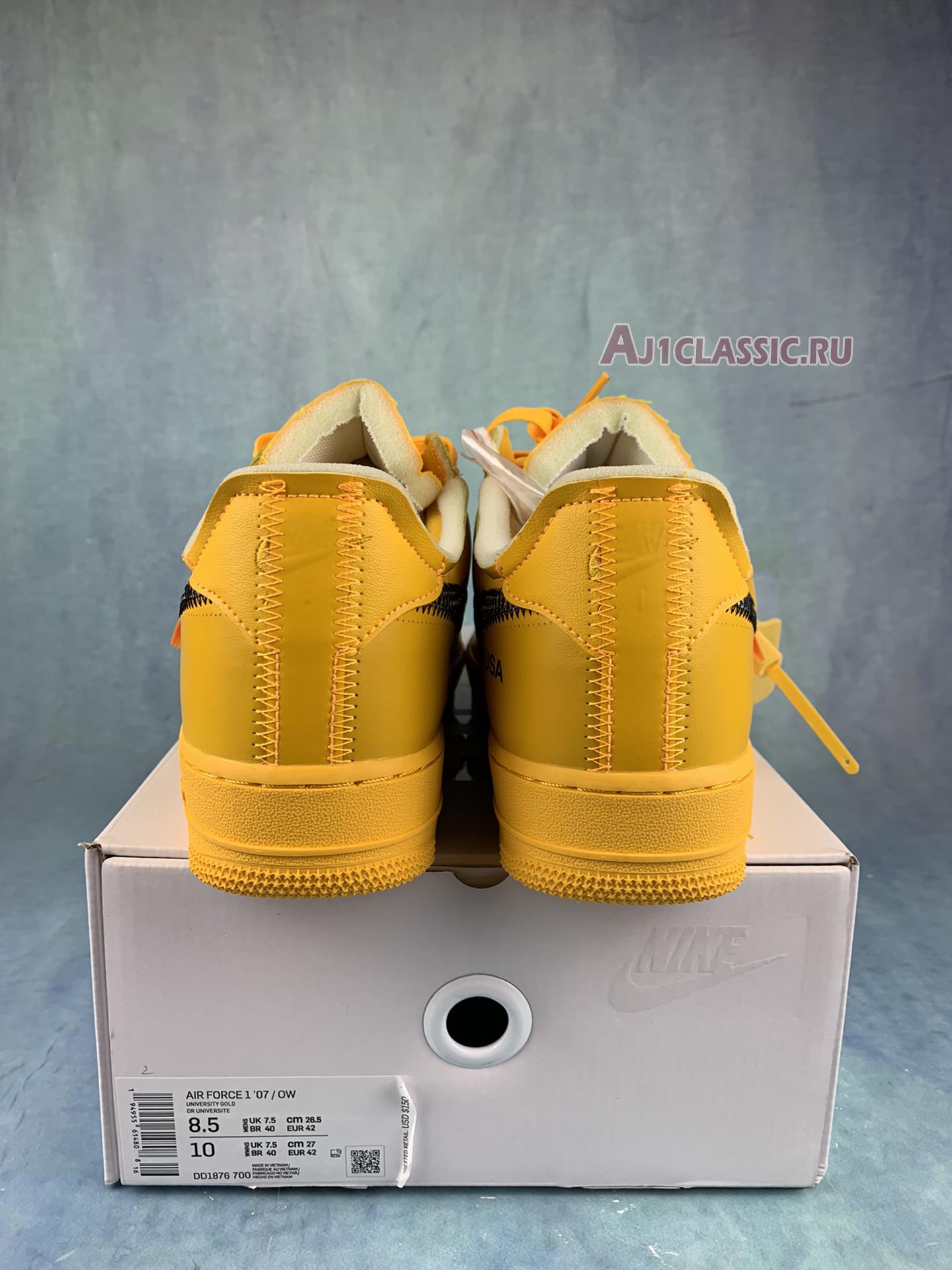 New Off-White x Nike Air Force 1 Low "Lemonade" DD1876-700-2 Shoes