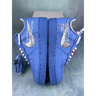 Off-White x Air Force 1 Low 07 MCA CI1173-400-2 University Blue/White-University Red-Metallic Silver Mens Womens Shoes