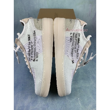 Off-White x Air Force 1 Low The Ten AO4606-100-2 White/White-Sail Mens Womens Shoes