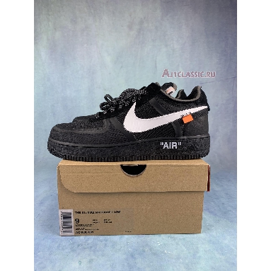 Off-White x Nike Air Force 1 Low Black AO4606-001-2 Black/White-Cone-Black Mens Womens Shoes