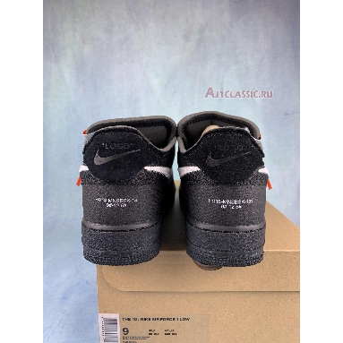 Off-White x Nike Air Force 1 Low Black AO4606-001-2 Black/White-Cone-Black Mens Womens Shoes