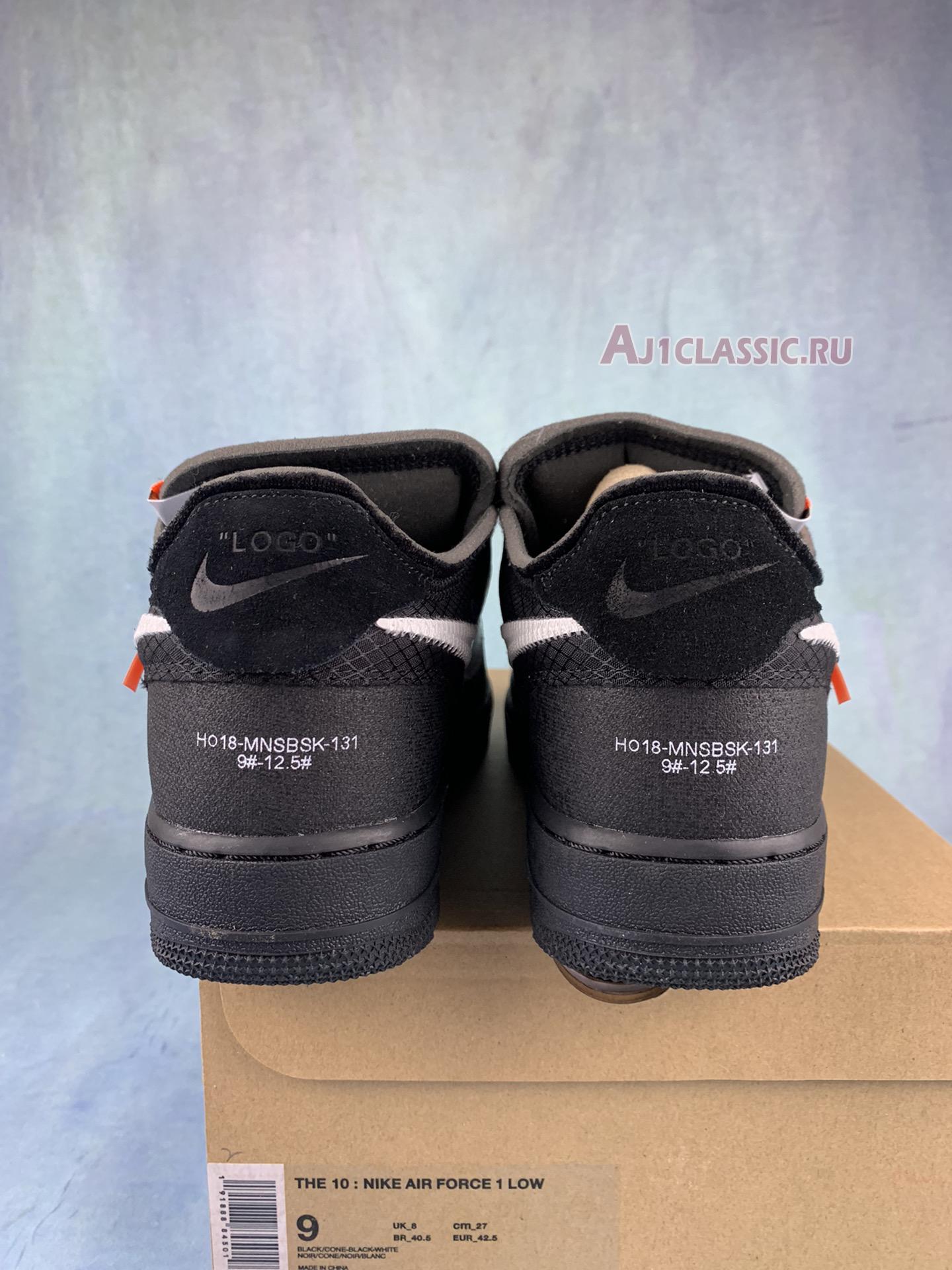 New Off-White x Nike Air Force 1 Low "Black" AO4606-001-2 Shoes