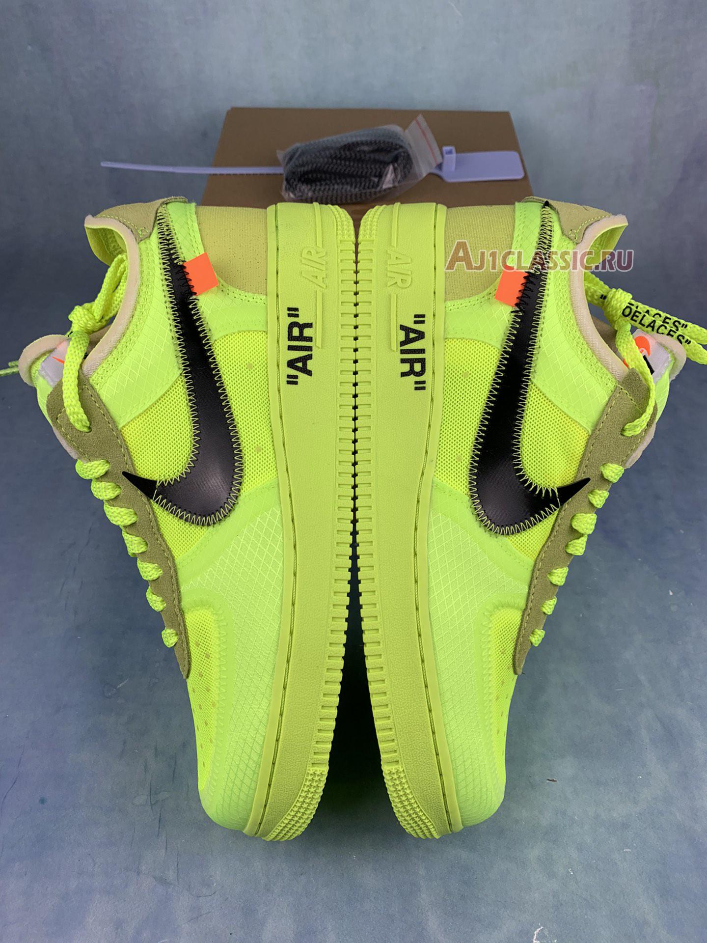 New Off-White x Nike Air Force 1 Low "Volt" AO4606-700-2 Shoes