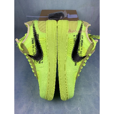 Off-White x Nike Air Force 1 Low Volt AO4606-700-2 Volt/Cone-Black-Hyper Jade Mens Womens Shoes