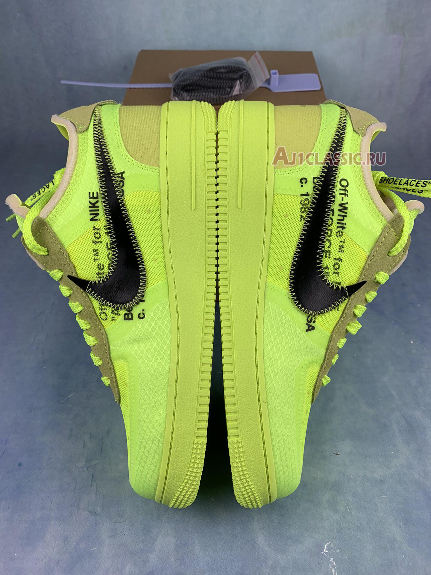 New Off-White x Nike Air Force 1 Low "Volt" AO4606-700-2 Shoes