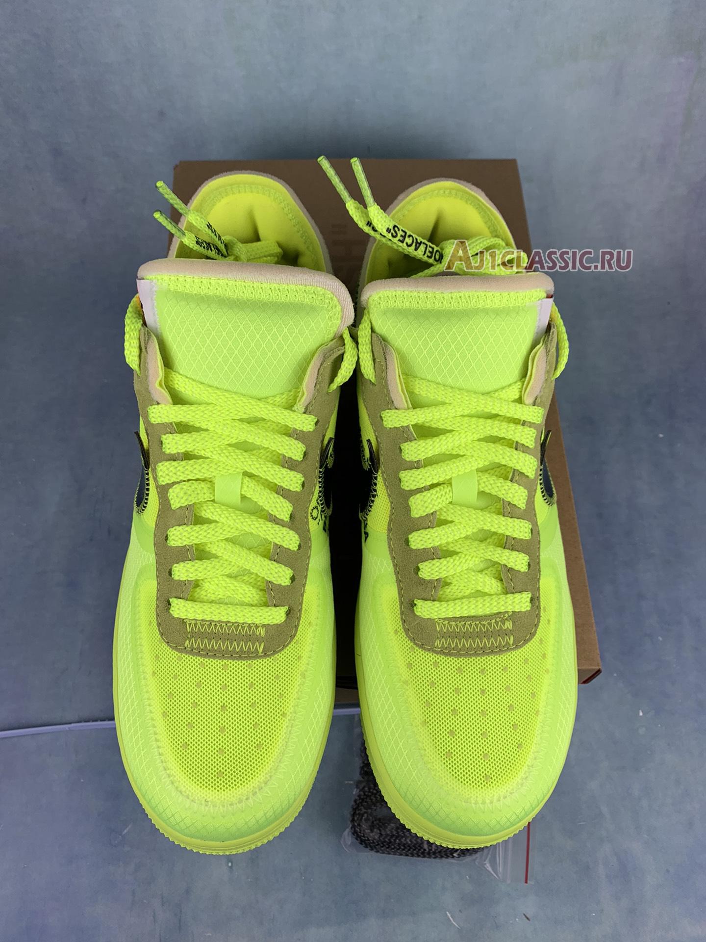 New Off-White x Nike Air Force 1 Low "Volt" AO4606-700-2 Shoes