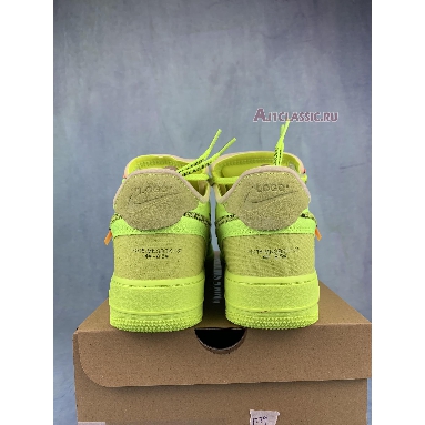 Off-White x Nike Air Force 1 Low Volt AO4606-700-2 Volt/Cone-Black-Hyper Jade Mens Womens Shoes