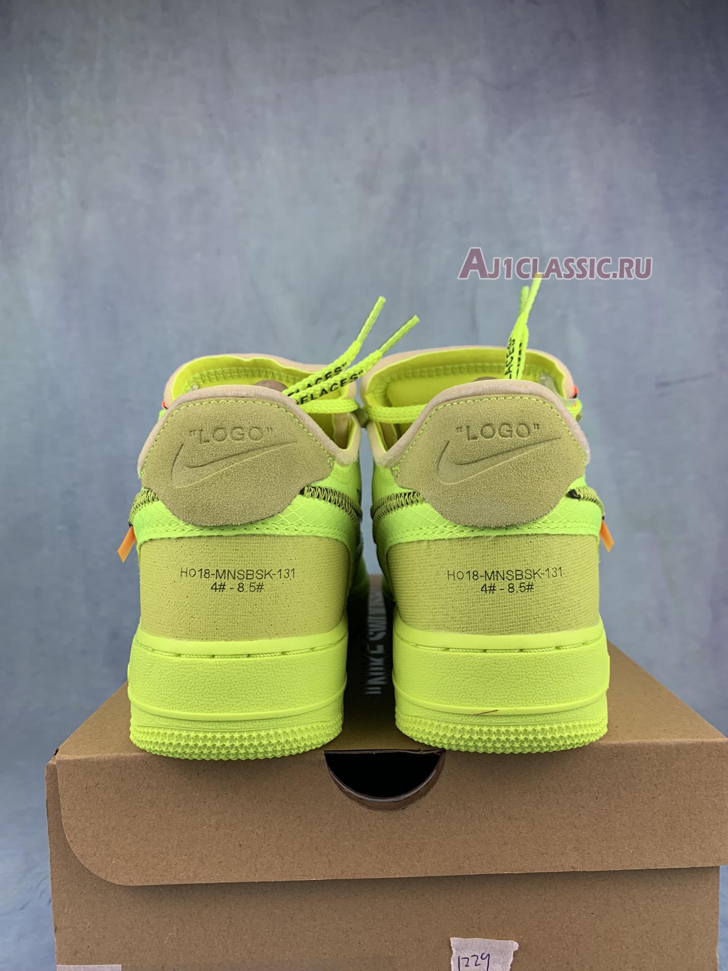 New Off-White x Nike Air Force 1 Low "Volt" AO4606-700-2 Shoes