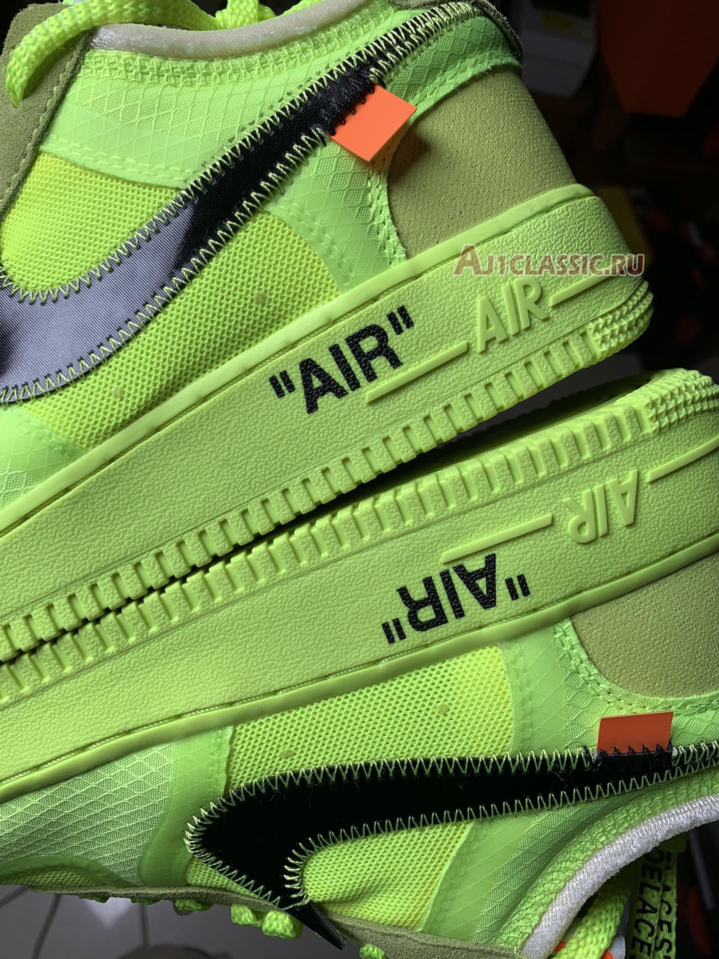 New Off-White x Nike Air Force 1 Low "Volt" AO4606-700-2 Shoes