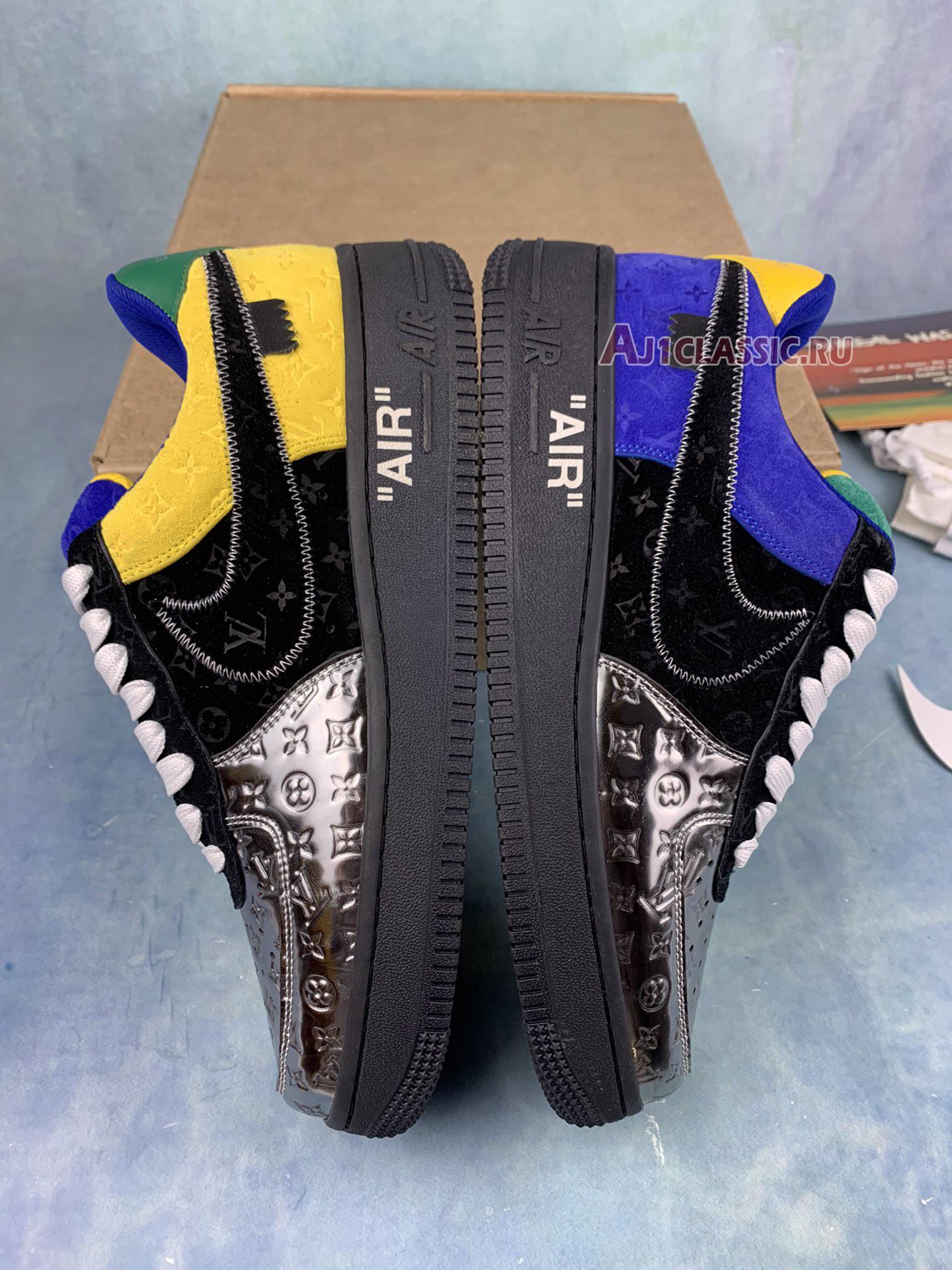 Louis Vuitton x Nike Air Force 1 Low "By Virgil Abloh Black Metallic Silver" 1A9VCE