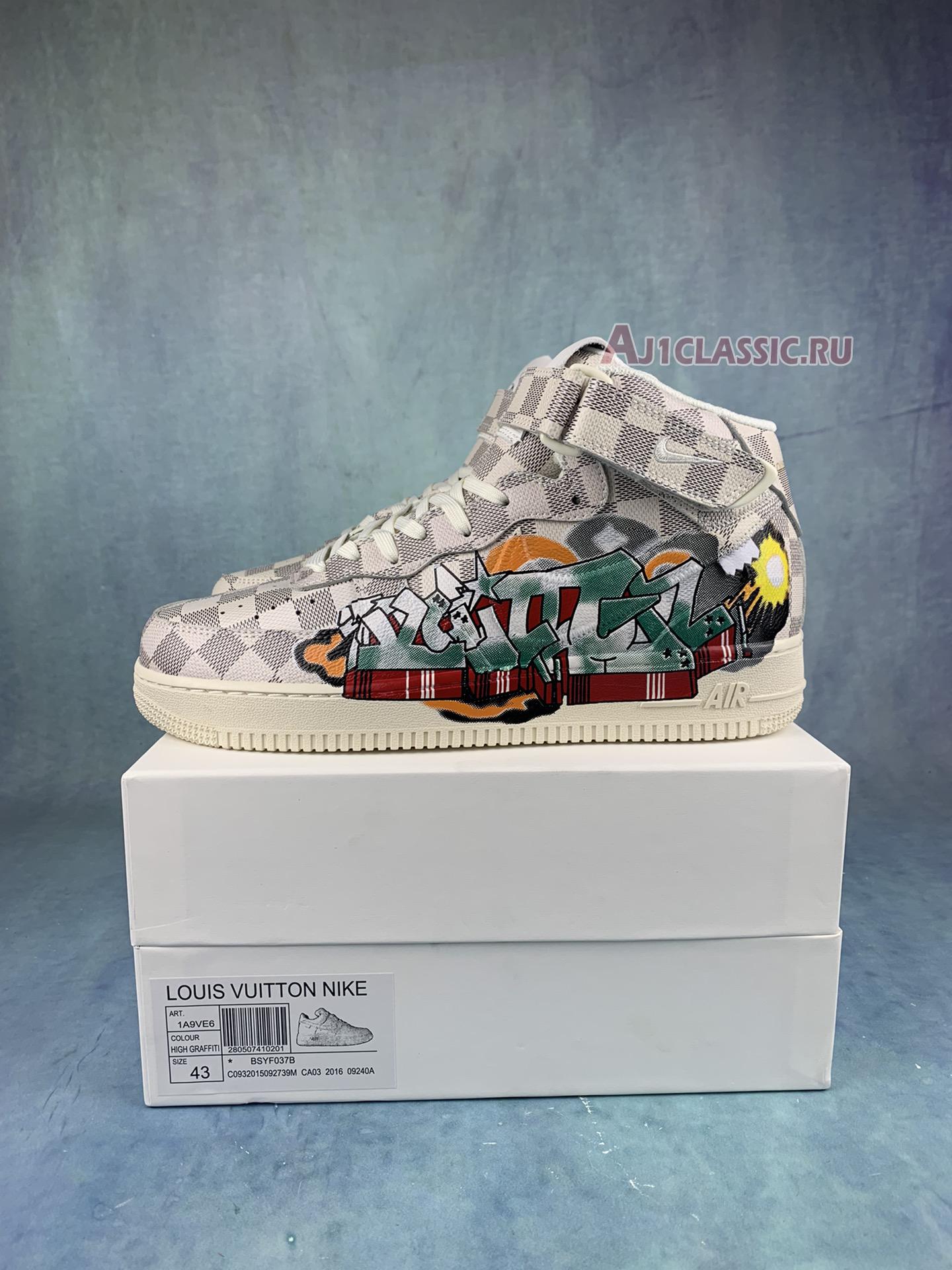 Louis Vuitton x Air Force 1 Mid "Graffiti" 1A9V-GRAFFITI-MID