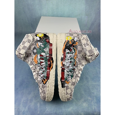 Louis Vuitton x Air Force 1 Mid Graffiti 1A9V-GRAFFITI-MID White/Damier Print Sneakers