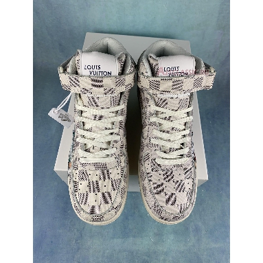 Louis Vuitton x Air Force 1 Mid Graffiti 1A9V-GRAFFITI-MID White/Damier Print Sneakers