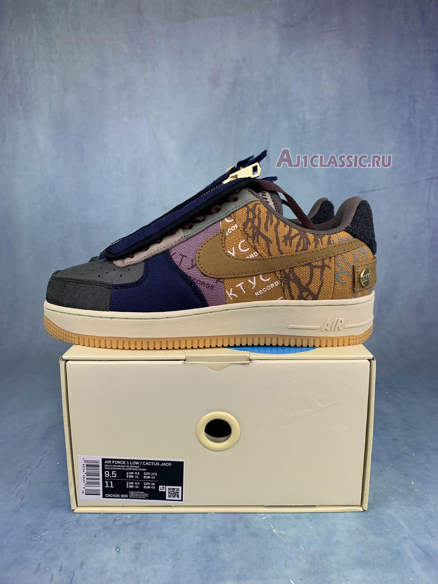 New Travis Scott x Air Force 1 Low "Cactus Jack" CN2405-900-2 Shoes