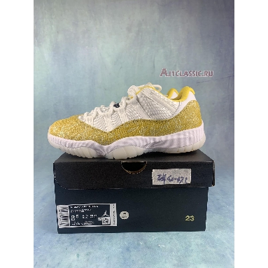 Air Jordan 11 Low Yellow Snakeskin AH7860-107 White/Tour Yellow-Sail Sneakers