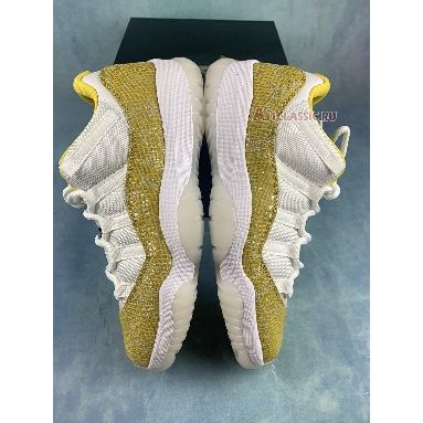 Air Jordan 11 Low Yellow Snakeskin AH7860-107 White/Tour Yellow-Sail Sneakers